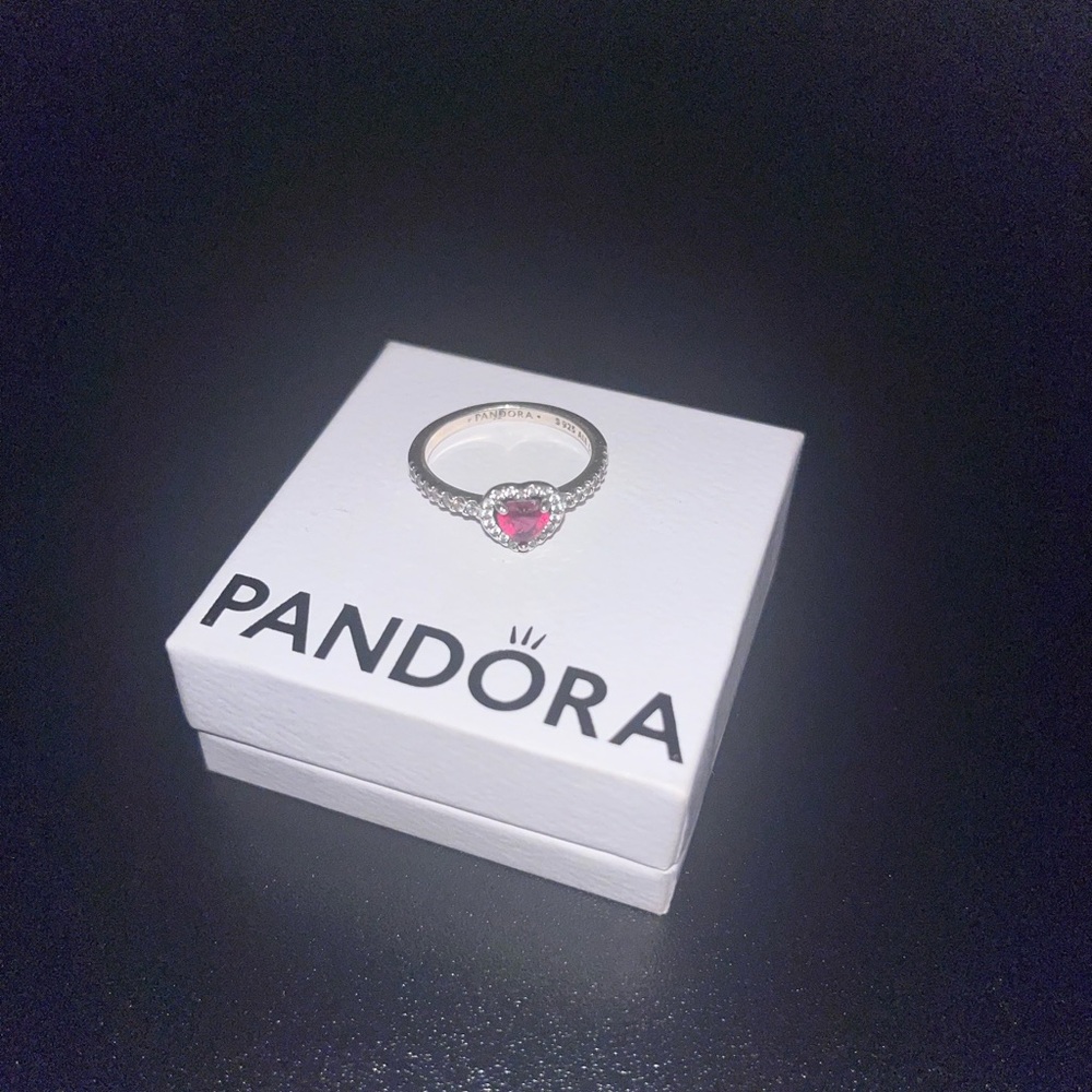 Red Heart Pandora Ring